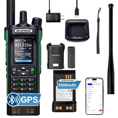Baofeng UV-32 10W Multi-Band Ham Radio with GPS Bluetooth