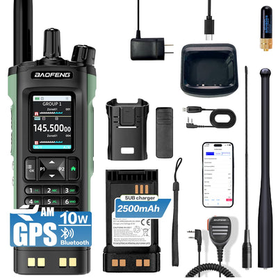 Baofeng UV-32 10W Long Range Ham Radio with GPS Bluetooth