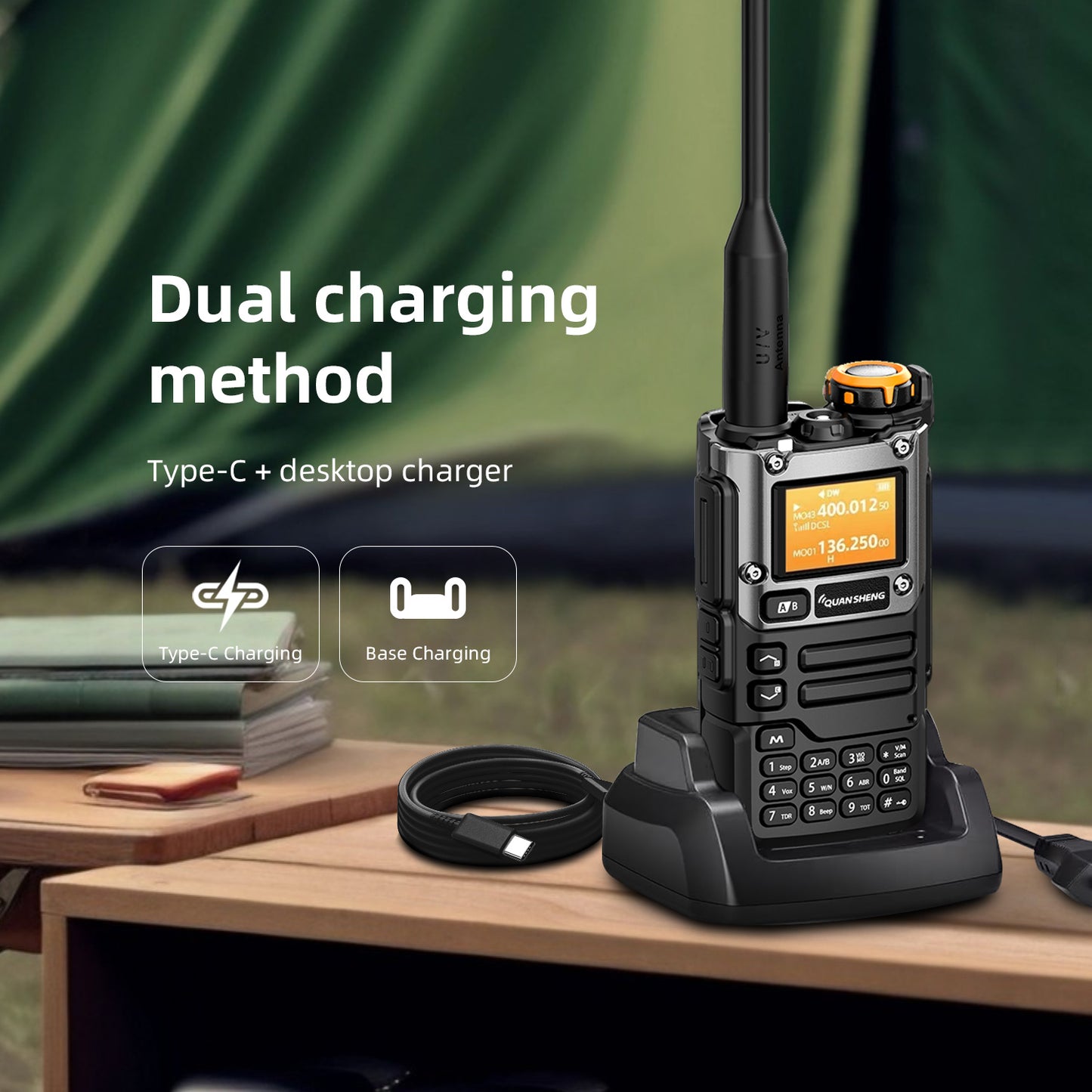 QUANSHENG UV-K5 ham radio package contents
