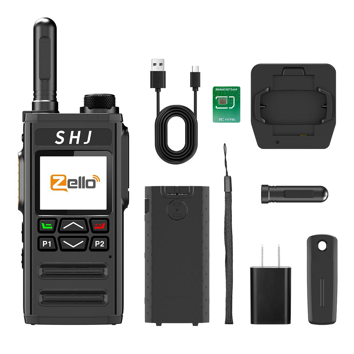 Zello 4G LTE WiFi PoC device handheld size view
