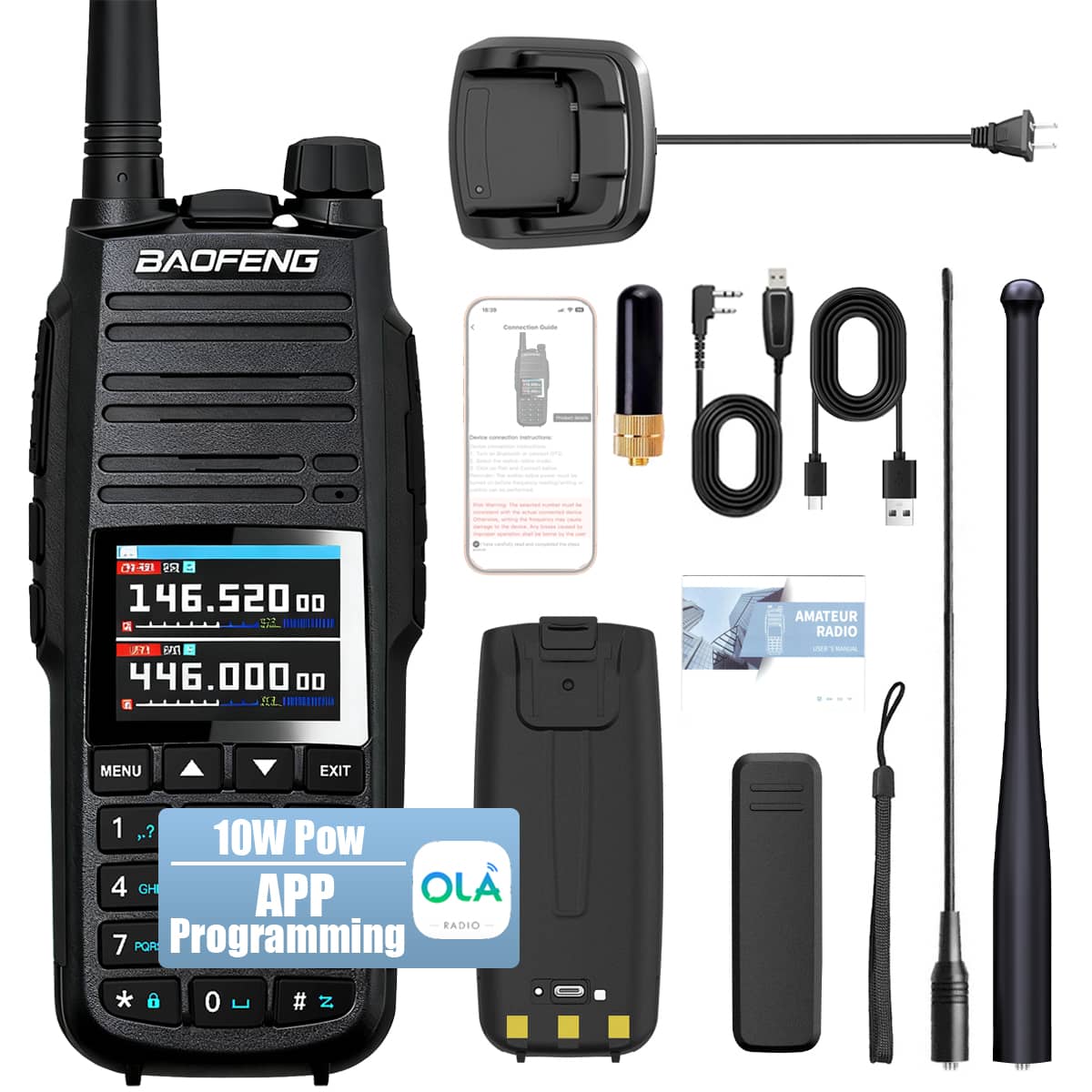 Baofeng UV29 Pro ham radio package contents