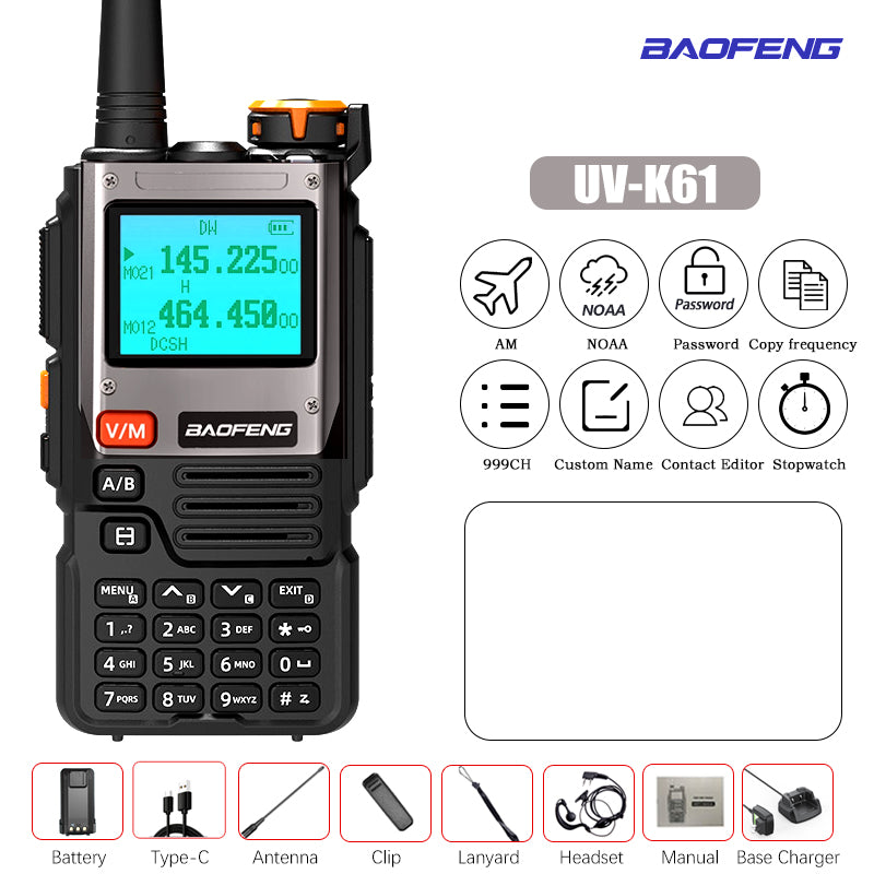 Baofeng UV-K61 walkie talkie outdoor communication use
