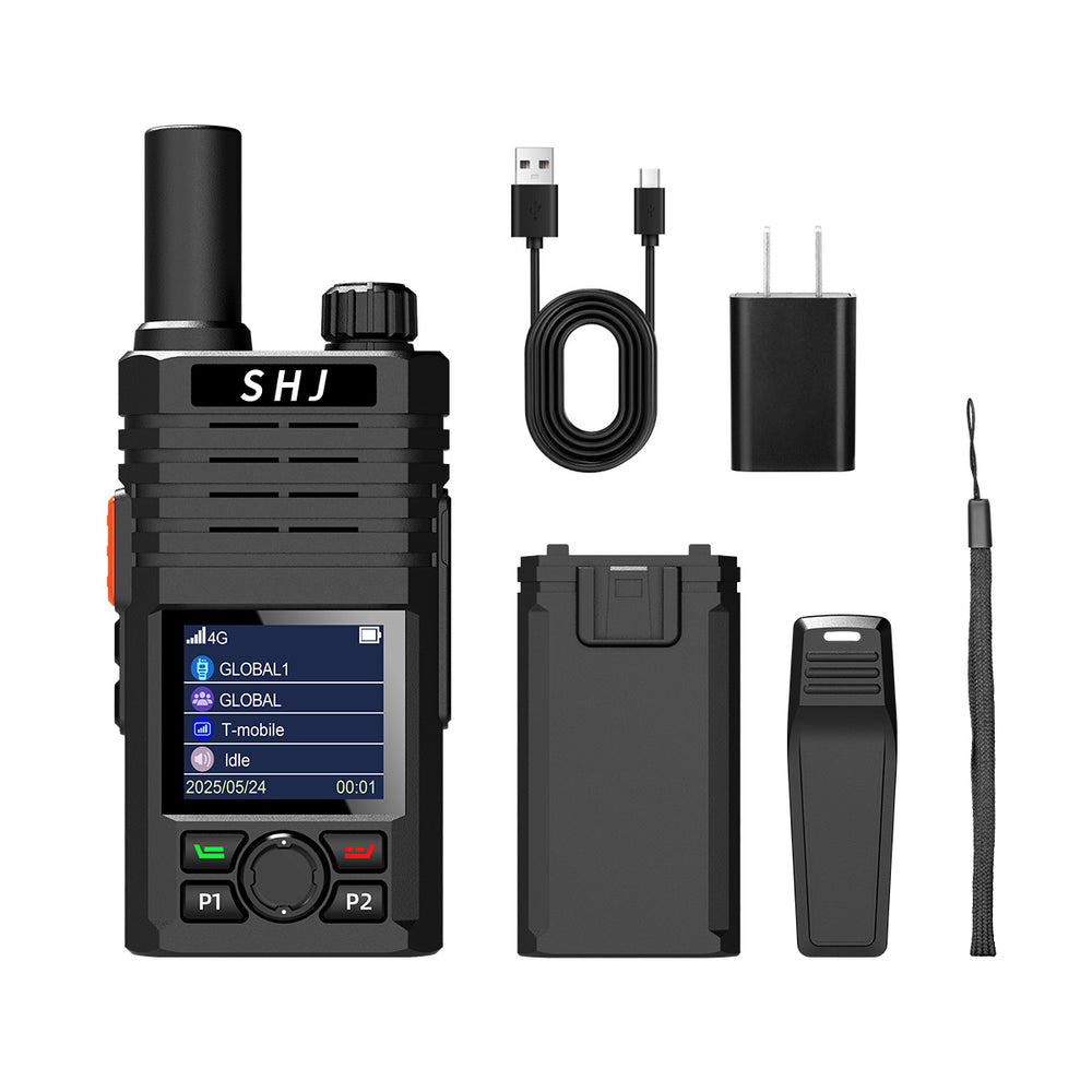 Zello 4G LTE/WiFi POC Device - Bluetooth Pairing, 48H Battery & Fast Charge, Built for Professional Outdoor/Team Coordination