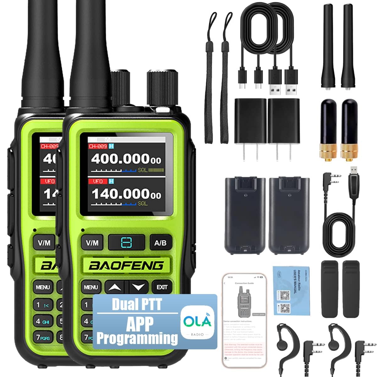Baofeng UV-5R Mini ham radio product close-up