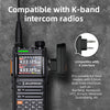 Wireless Intercom Headset with K-Head Bluetooth Adapter & PTT, 10H Battery, Noise Cancelling for Baofeng/Kenwood thumbnail
