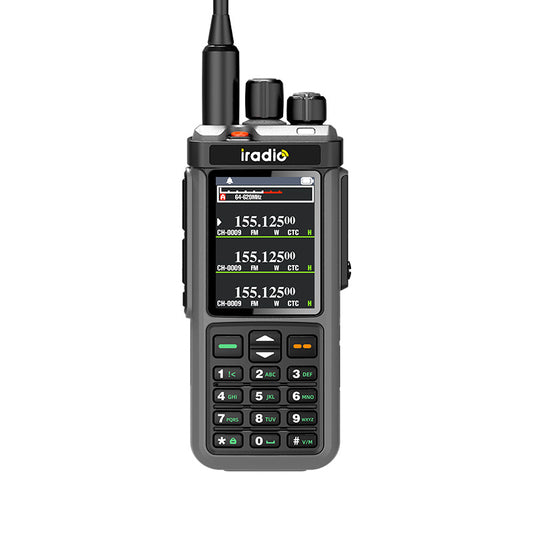SHJ iRadio UV-98 Plus ham radio front view