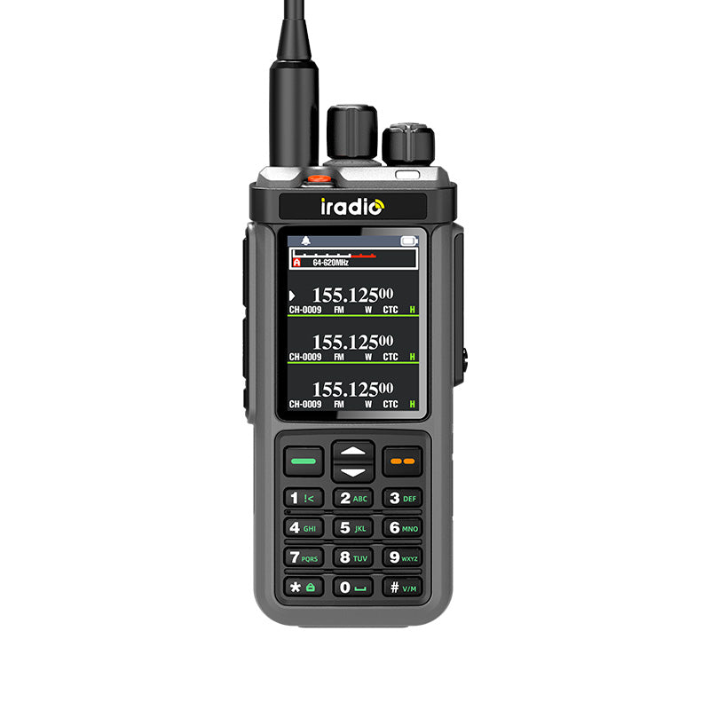 SHJ Iradio UV-98 PLUS Air Band Walkie Talkie Cross Band Repeater 2.4