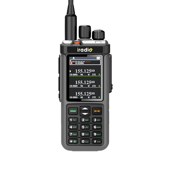 SHJ Iradio UV-98 PLUS Air Band Walkie Talkie Cross Band Repeater 2.4"large scree USB LSB CW CB SW MW LW SSB HF Multi Band Ham Radio