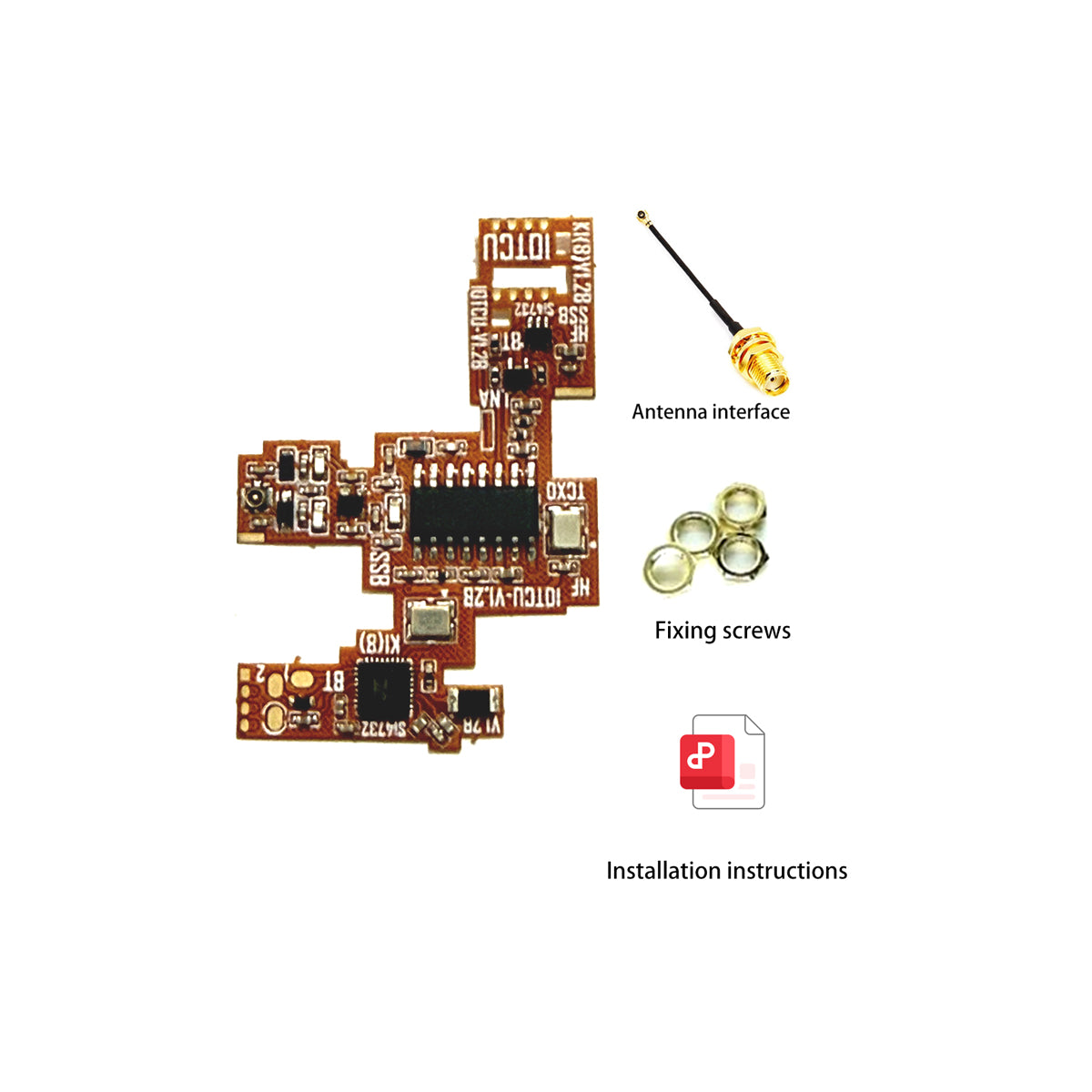 IOTCU Bluetooth shortwave SSB PCB mod kit package contents