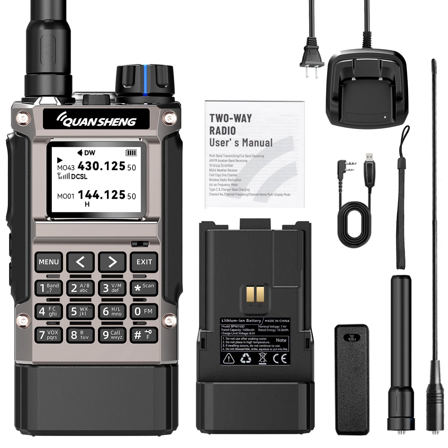 QUANSHENG UV-K1 ham radio front view