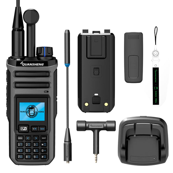 Quansheng UV-TK11 Dualband-Funkgerät – 10 W hohe Leistung, NOAA-Wetterwarnungen, 999 Kanäle, Typ-C-Ladefunktion & 2500 mAh Akku für Outdoor, Wandern, Notfälle und Teamkommunikation