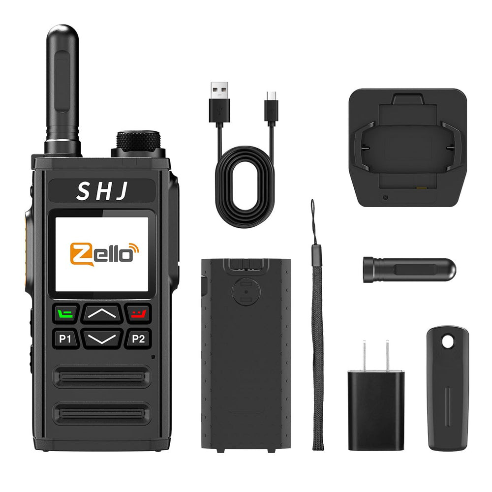 Android 8.1 | Zello 4G POC Radio - SIM/WiFi & Bluetooth, 100Mi Range, Professional Walkie Talkie The SIM card includes one year of unlimited data