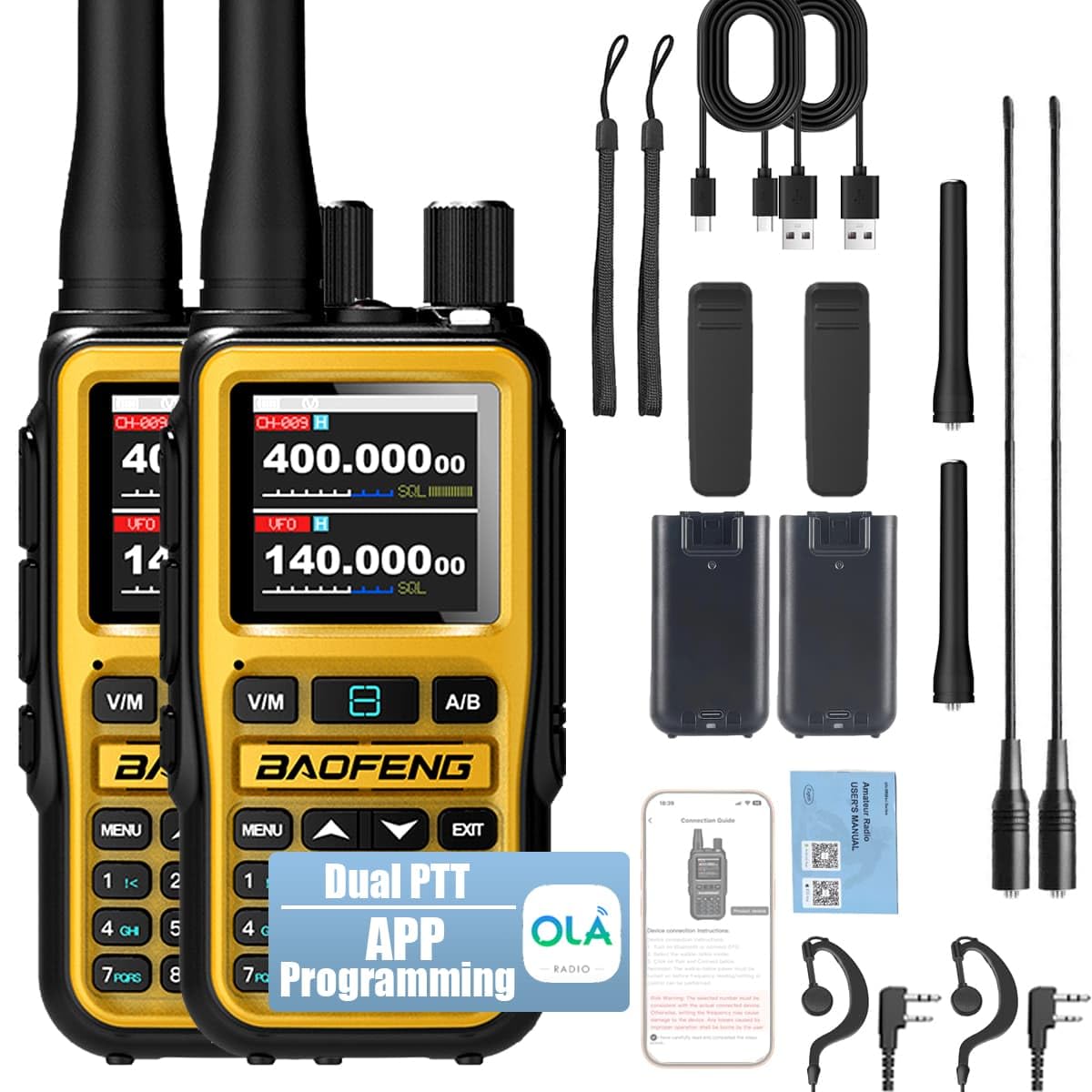 Baofeng UV-5R Mini ham radio product close-up