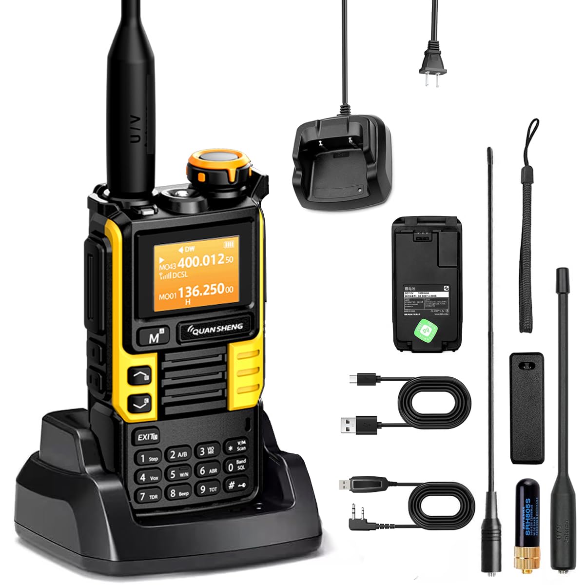 QUANSHENG UV-K5(99) walkie talkie package contents