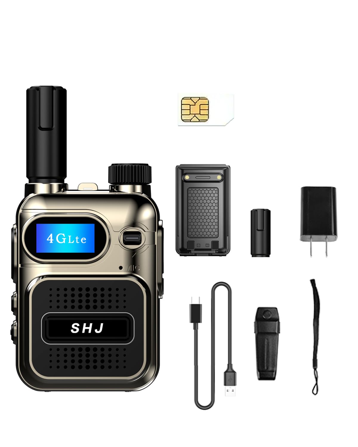 SHJ 4G PoC radio handheld size view