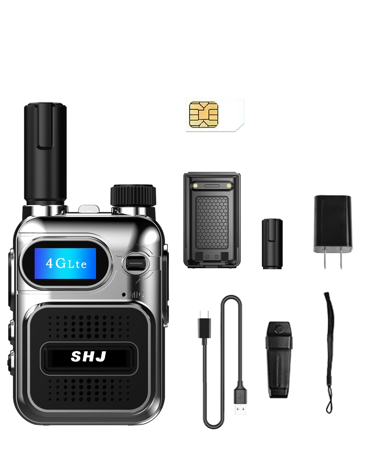SHJ 4G PoC radio rear view
