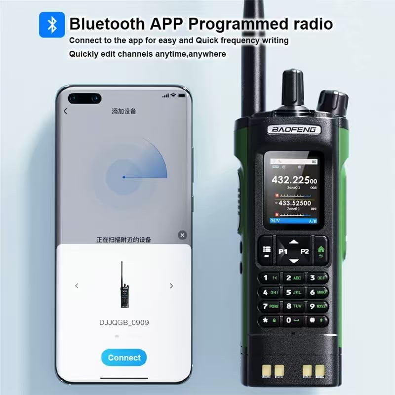 Baofeng UV-32 ham radio side view