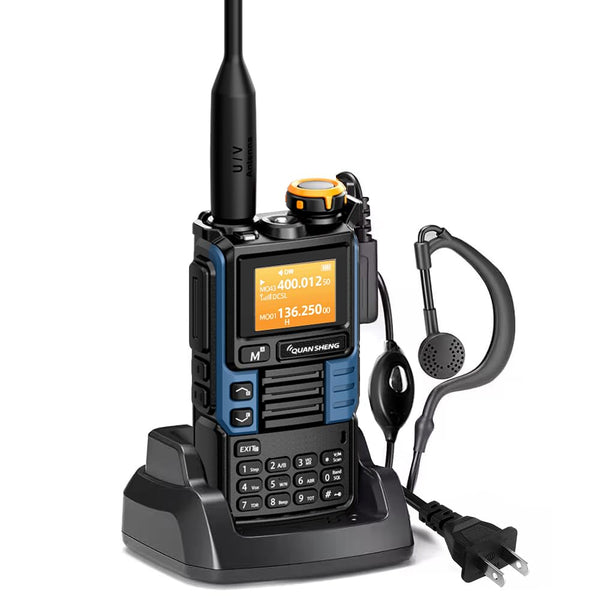 Quansheng UVK5(99) AM/FM/DTMF Walkie-Talkie 200CH 20-1000MHz Walkie-Talkie NOAA Wettervorhersage mit Flash-Kopierfrequenz Typ-C LCD-Display für Wandern Camping Reisen Zwei-Wege-Radio