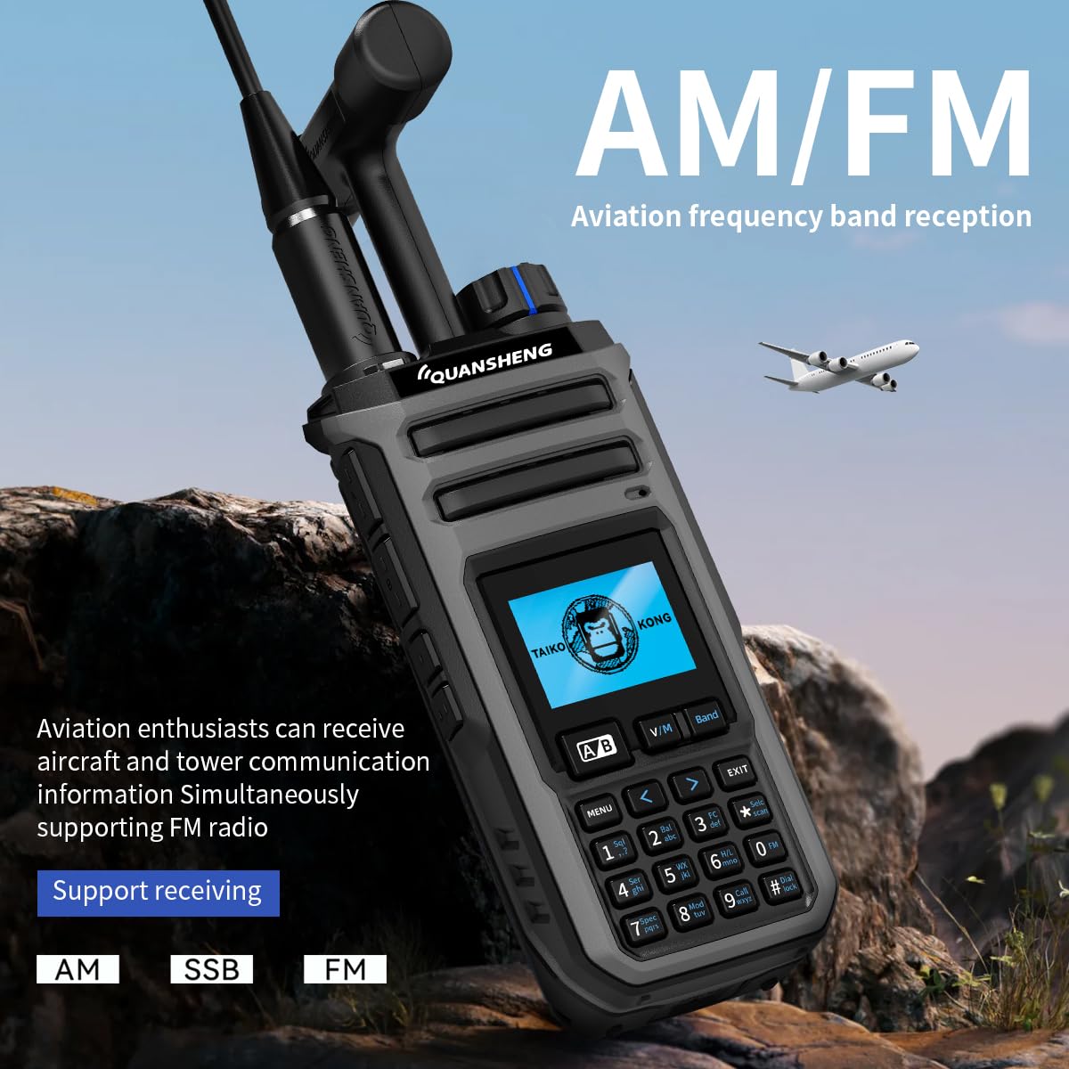 QUANSHENG UV-TK11 walkie talkie side view