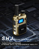 SHJ 4G PoC-Funkgeräte mit 1 zusätzlicher jährlicher SIM-Karte – Ultimative Kommunikationslösung für Unternehmen und Teams, langlebiges Walkie-Talkie in Weiß-Silber thumbnail