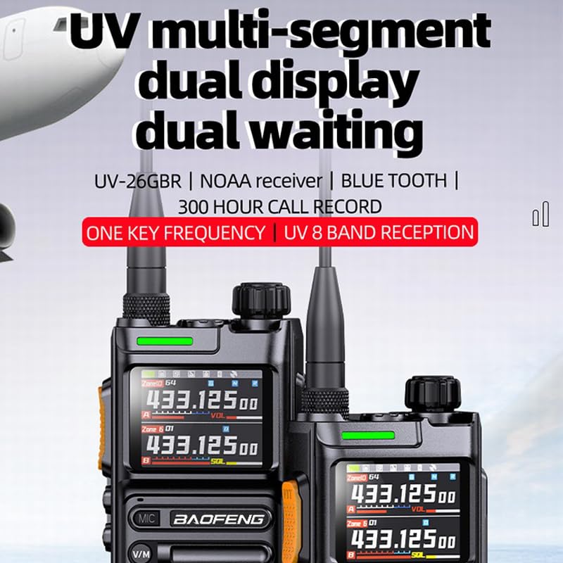 Baofeng UV26 walkie talkie display and keypad detail