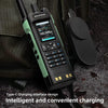 BAOFENG UV-32 Amateurfunkgerät, 10W Langstrecken-Walkie-Talkie mit GPS, Bluetooth APP-Programmierung, Multiband-Zweiwege-Funkgerät, drahtlose Frequenzkopie, wiederaufladbares Handfunkgerät mit Typ-C thumbnail