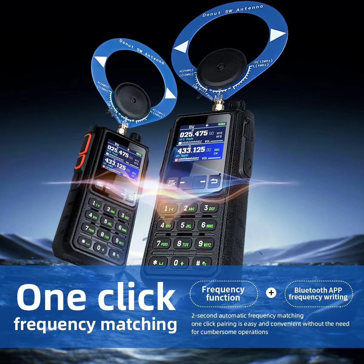 SHJ H28Y Pro two way radio air band feature detail