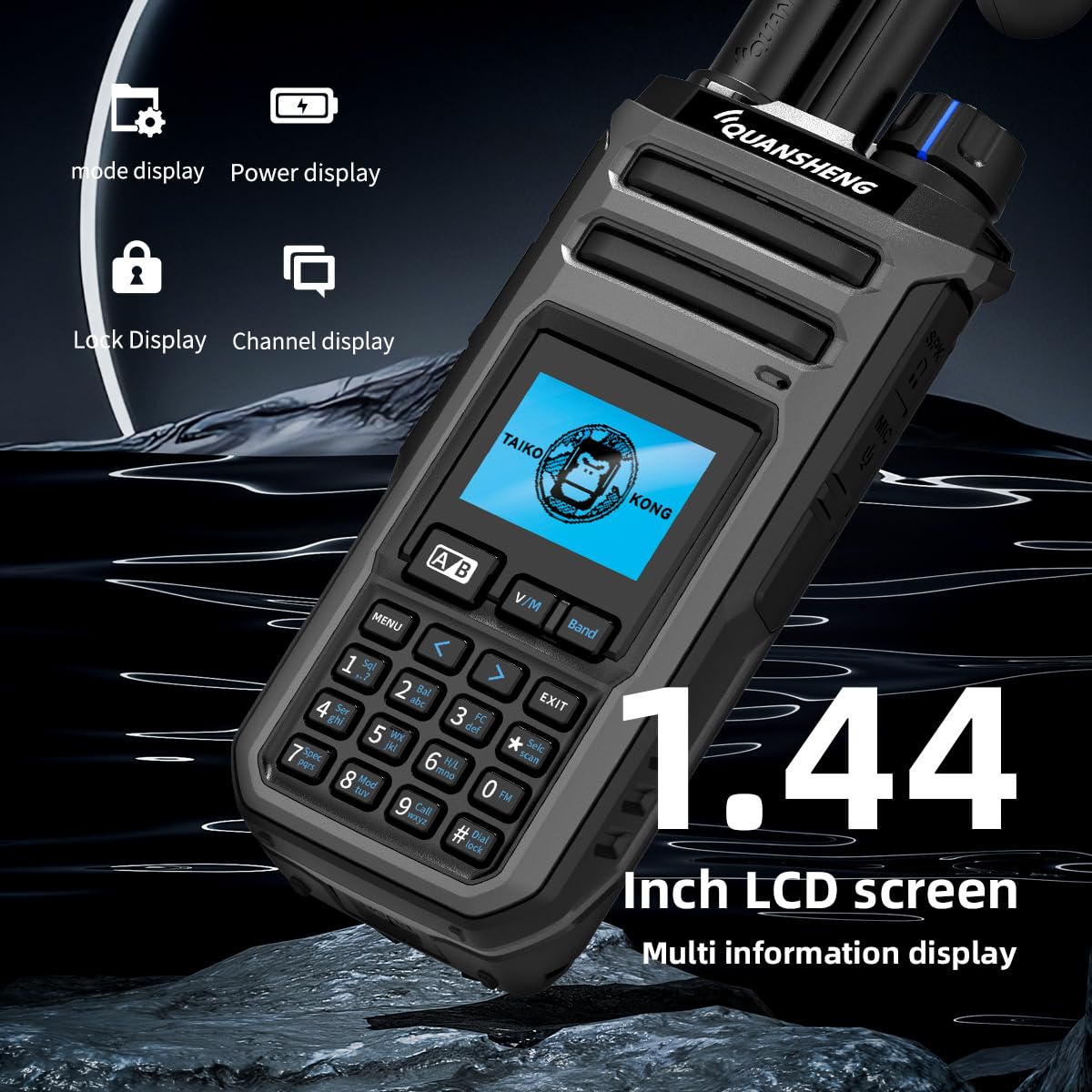 QUANSHENG UV-TK11 walkie talkie USB-C charging detail