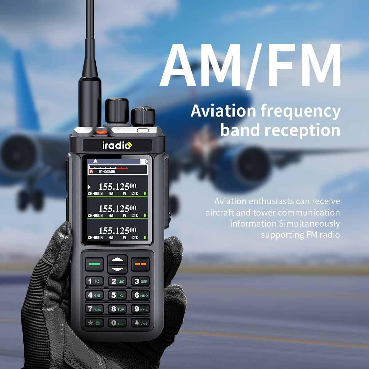SHJ iRadio UV-98 Plus ham radio USB-C charging detail