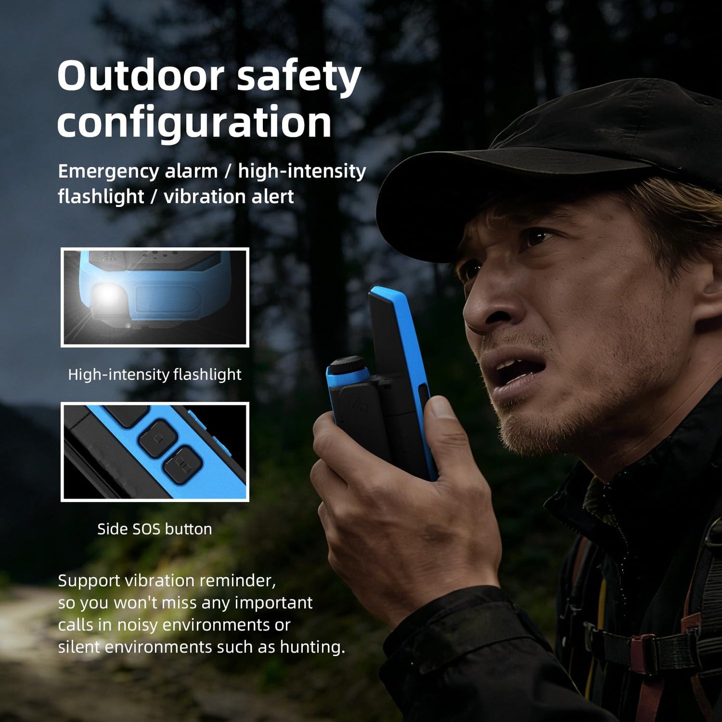 QUANSHENG TG-FR1 walkie talkies USB-C charging detail