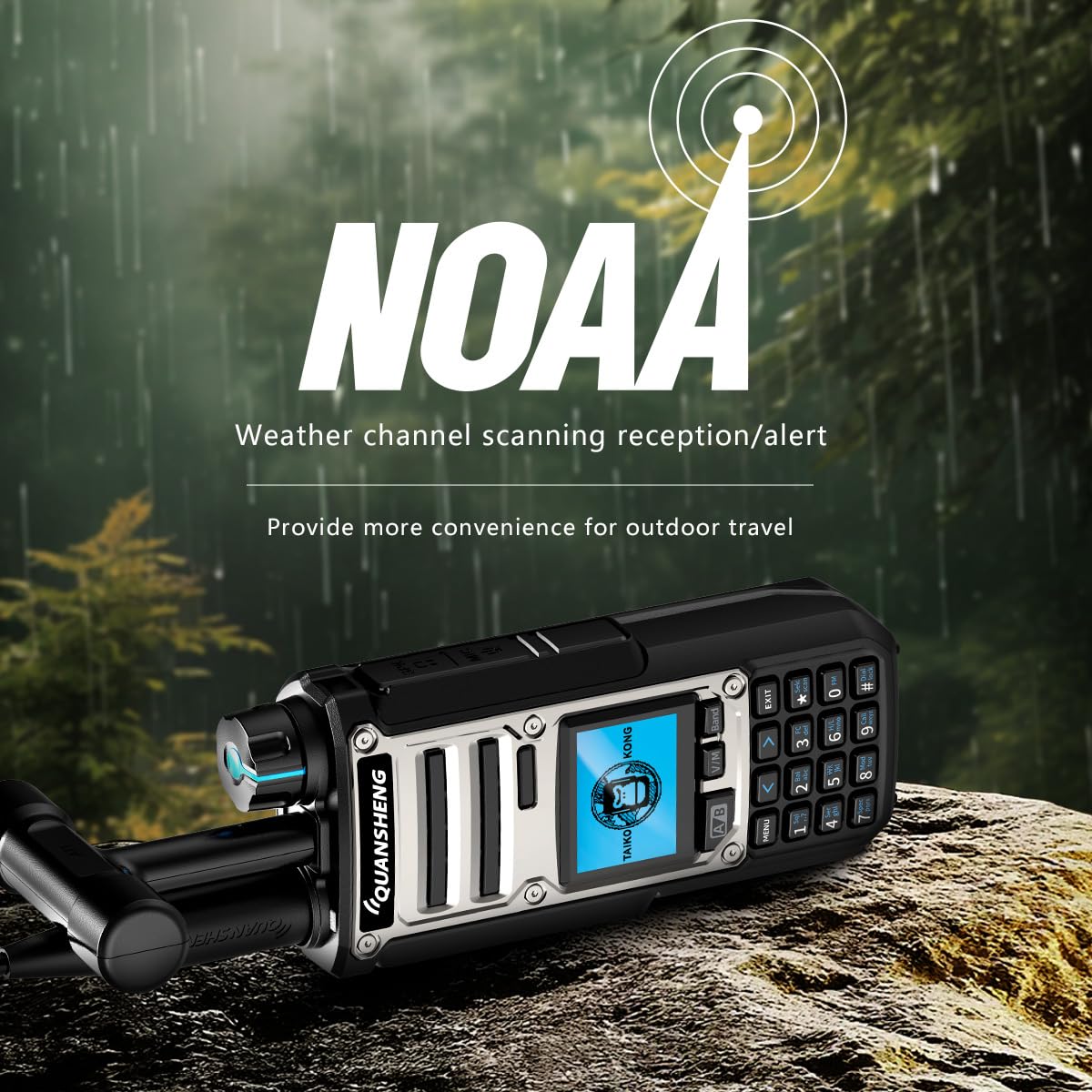 QUANSHENG UV-TK11 walkie talkie USB-C charging detail