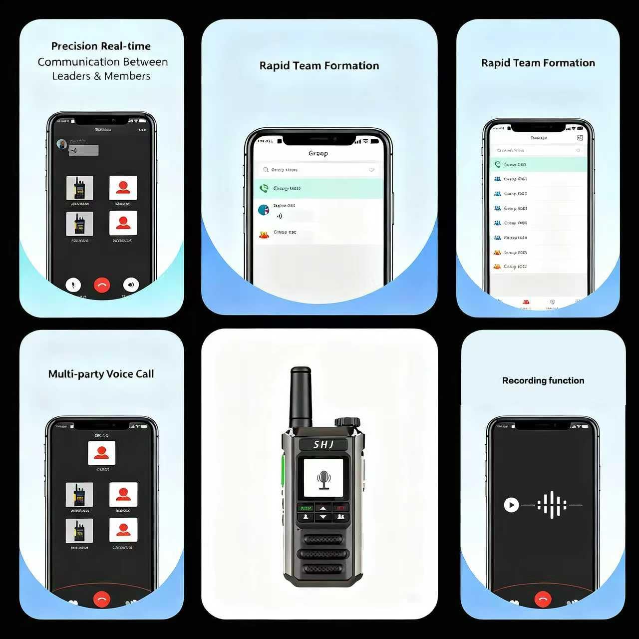 Mini 4G LTE PoC walkie talkie antenna detail