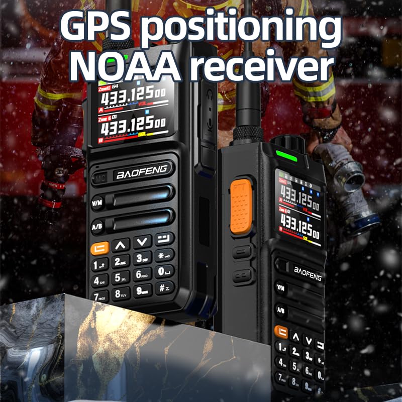 Baofeng UV26 walkie talkie antenna and battery view