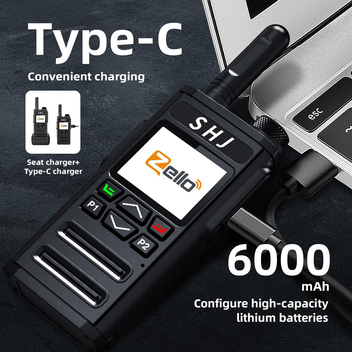 Zello 4G LTE WiFi PoC device package contents