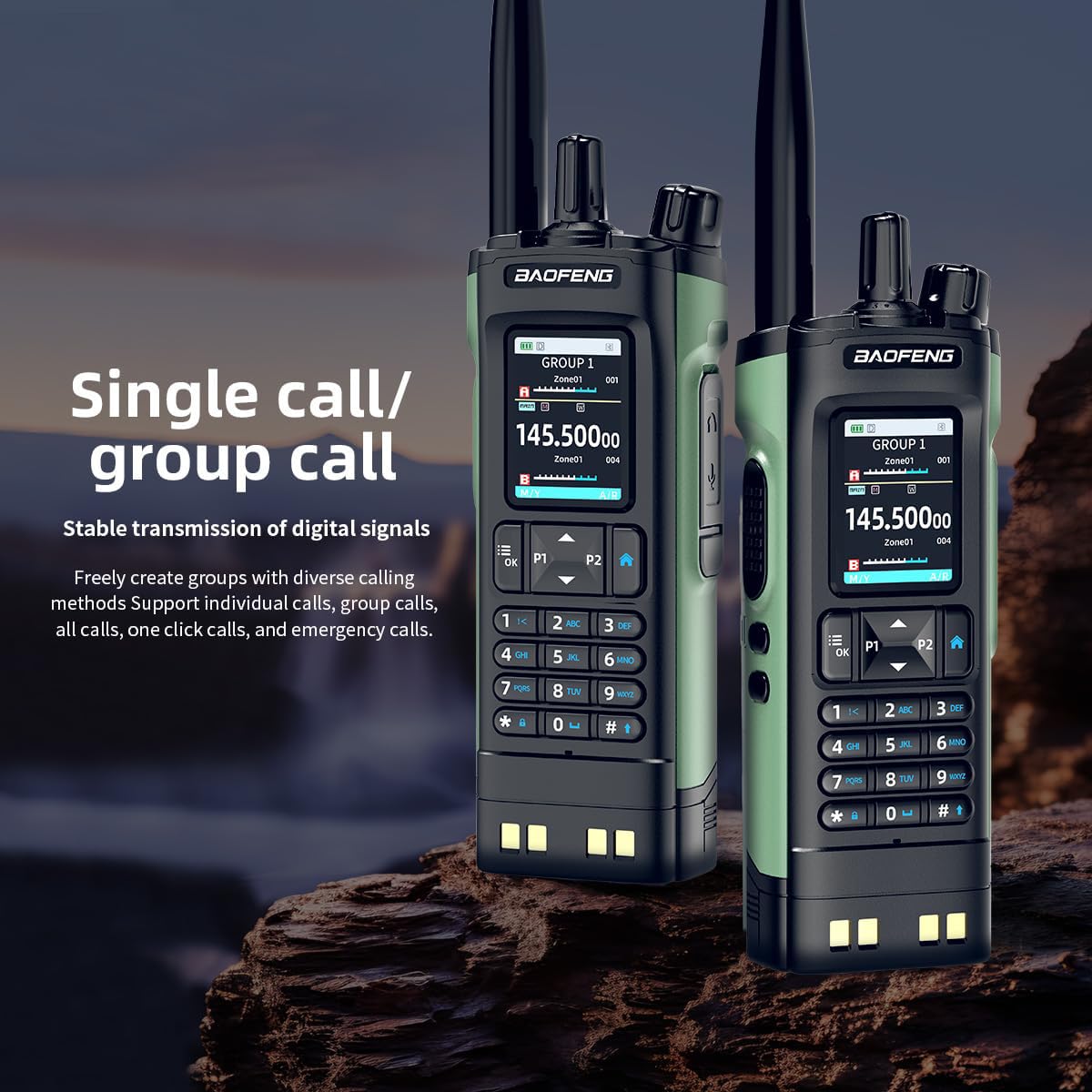 Baofeng DM-32UV DMR radio USB-C charging detail