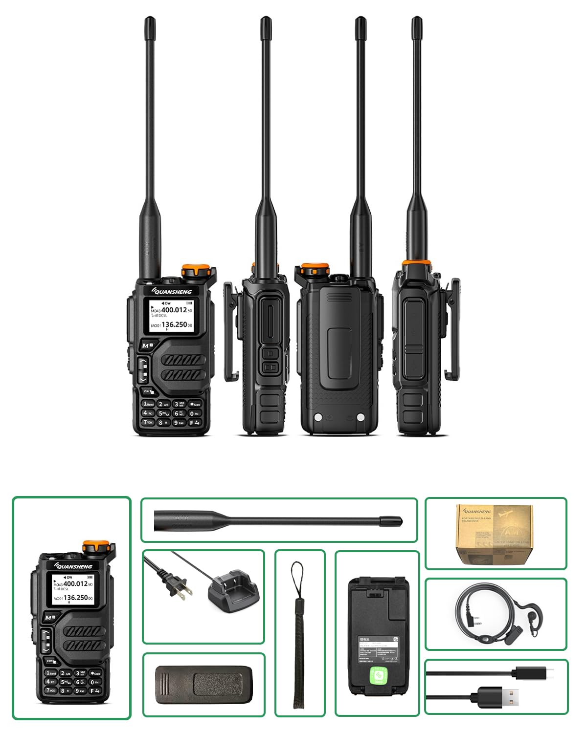 QUANSHENG UV-K5 ham radio kit accessories