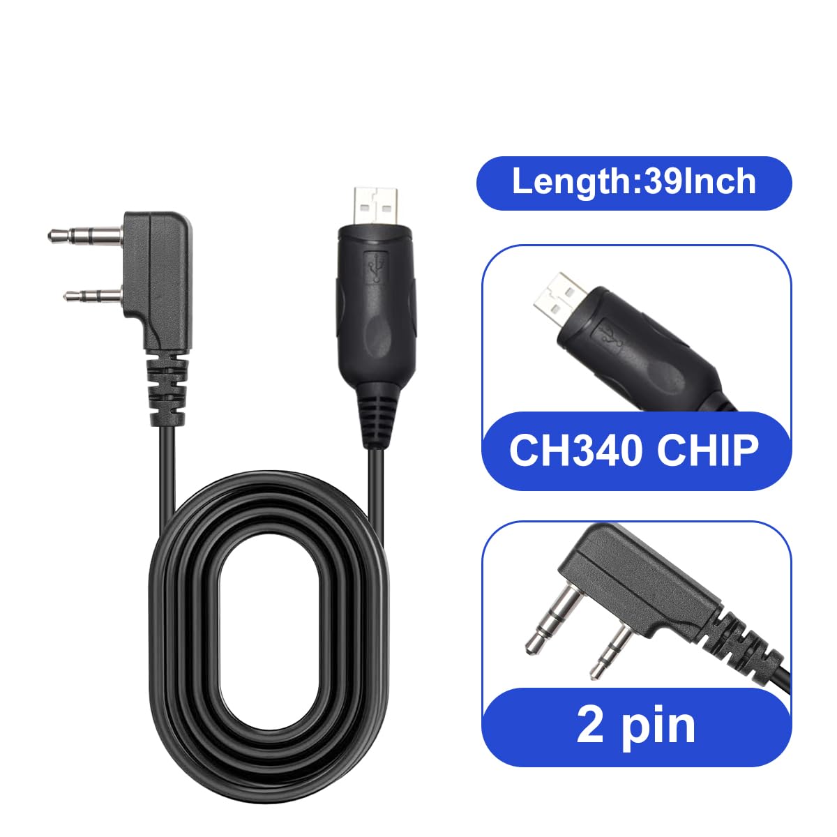 QUANSHENG USB programming cable package contents