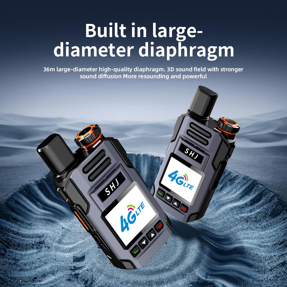 Super PTT Mini 4G LTE PoC walkie talkie antenna detail