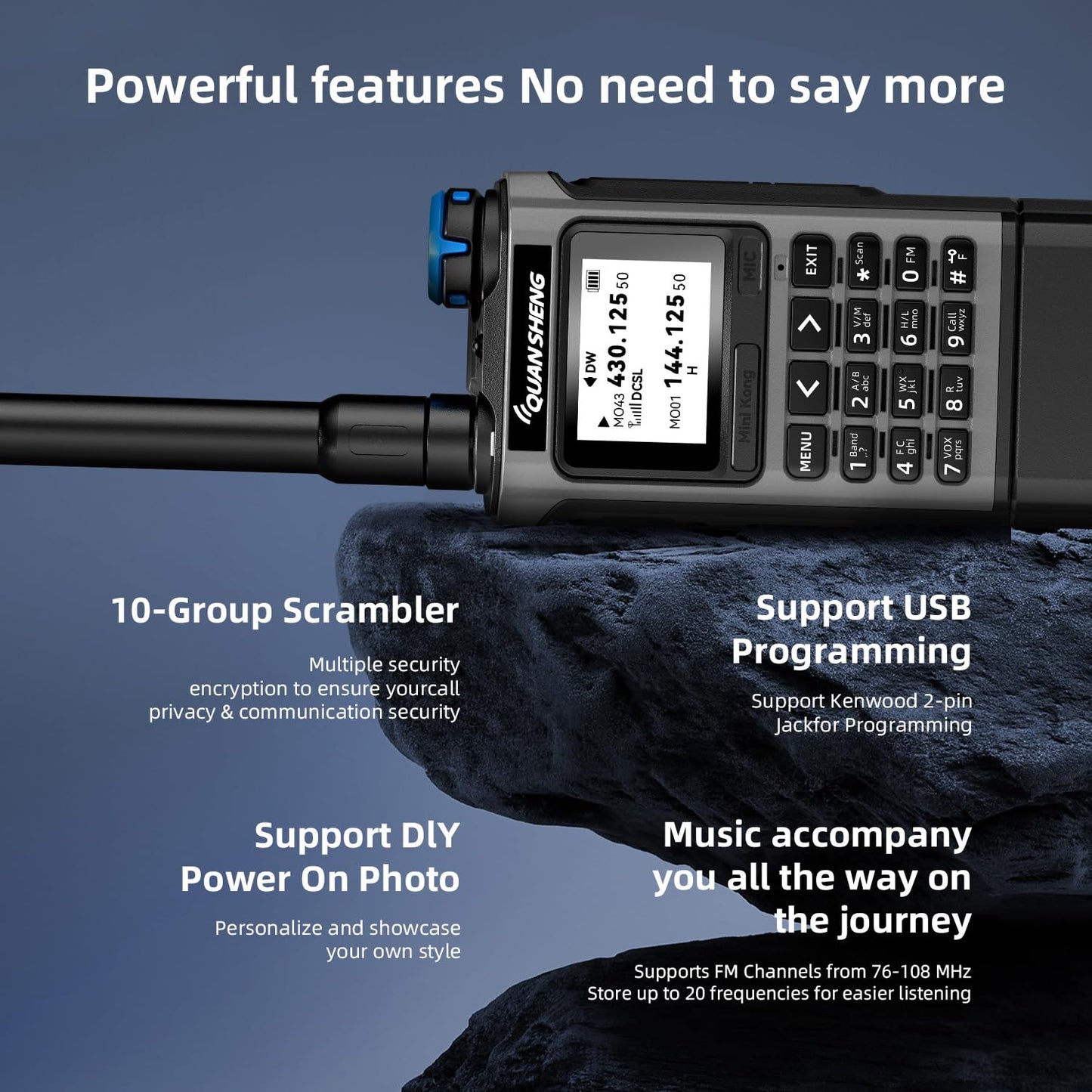 QUANSHENG UV-K1 ham radio package contents