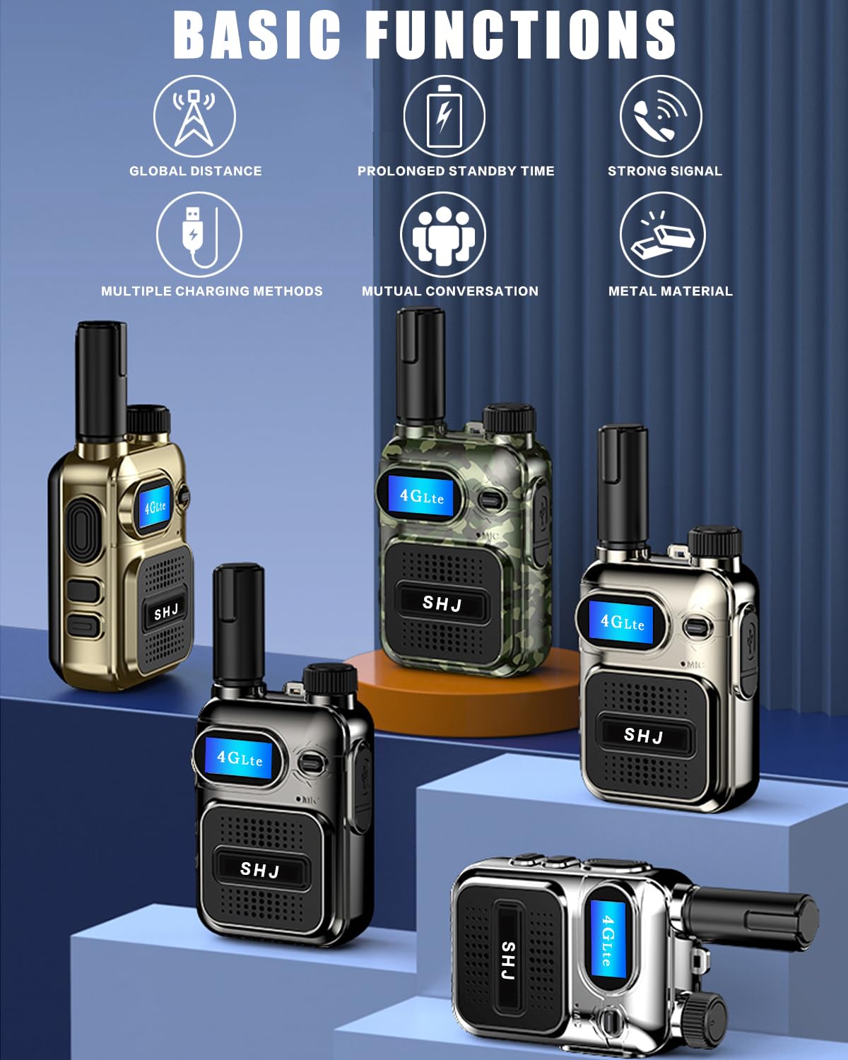 SHJ 4G PoC radio outdoor communication use